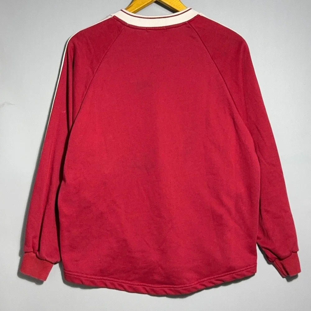 Aelfric Eden Oversized Sweatshirt Mens Size Medium Fleece Red Skate Surf Y2K - Picture 9 of 10